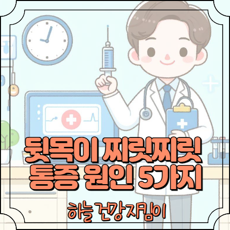 뒷목이 찌릿찌릿 통증 원인 5가지