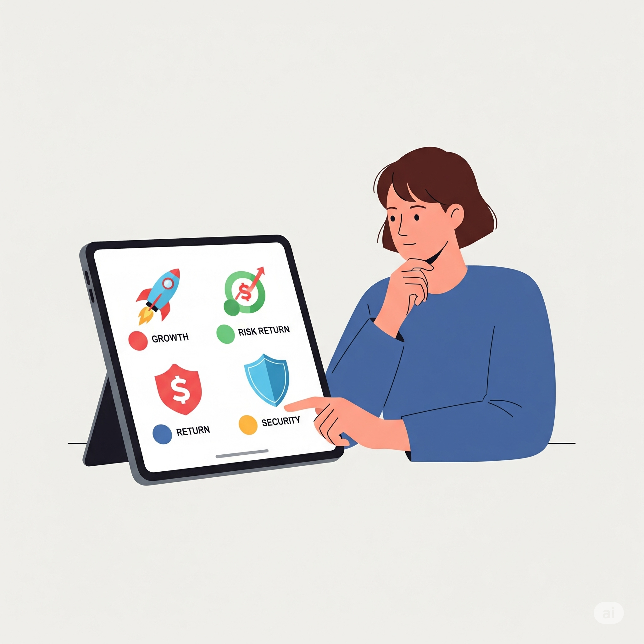 체크리스트를 들고 자신의 투자 성향을 진단하고 있는 사람