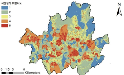 지표 투과 레이더 우선 정비구역도