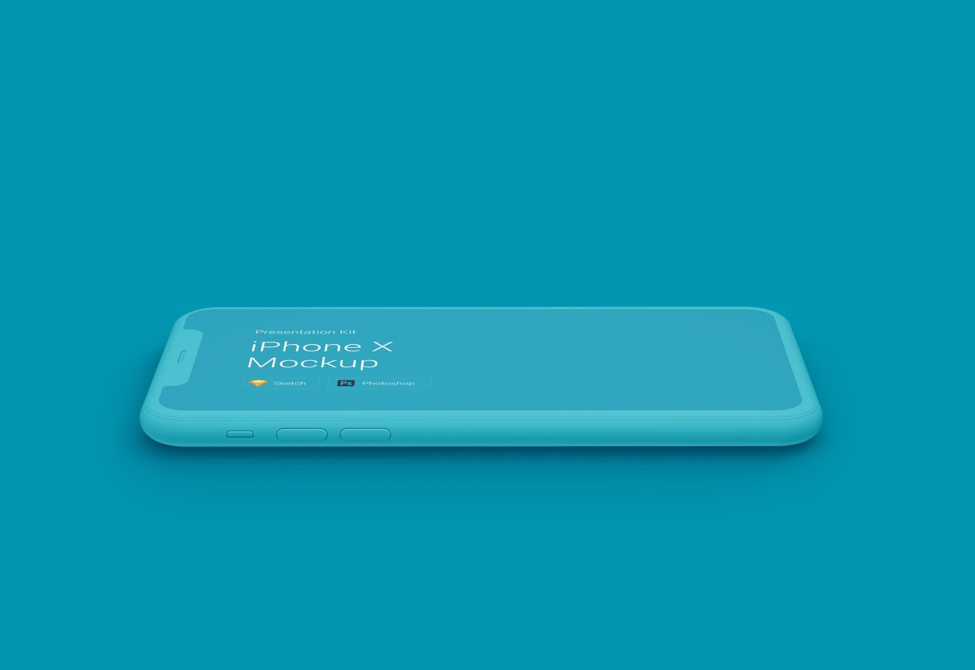 아이폰 X 목업 번들 플로팅형태 (2)