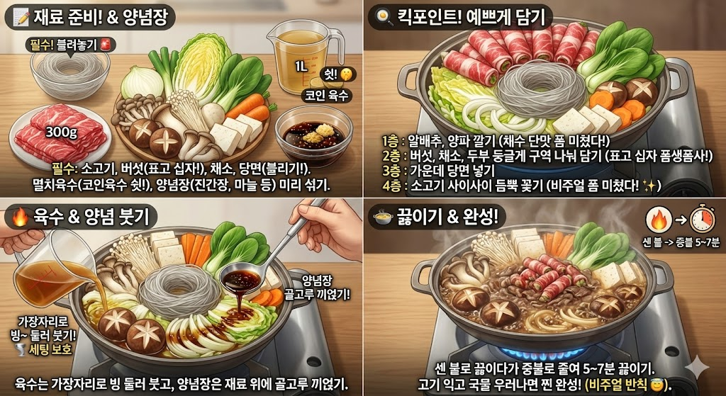 스끼야끼 맛있게