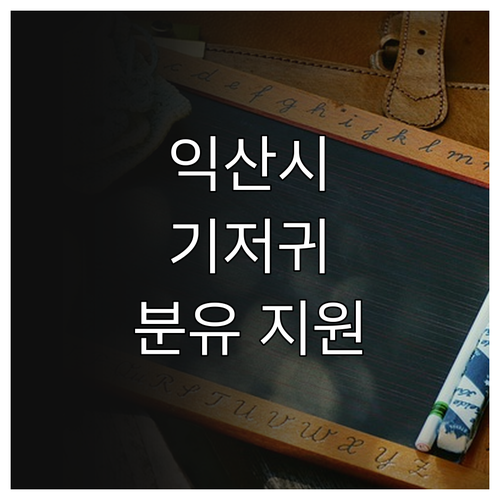 익산시 영아 필수재 지원 사업: 20..