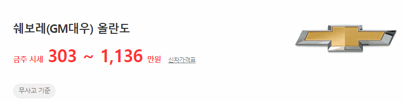 올란도 중고차