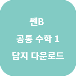 쎈B 공통 수학 1 2025 답지 섬네일