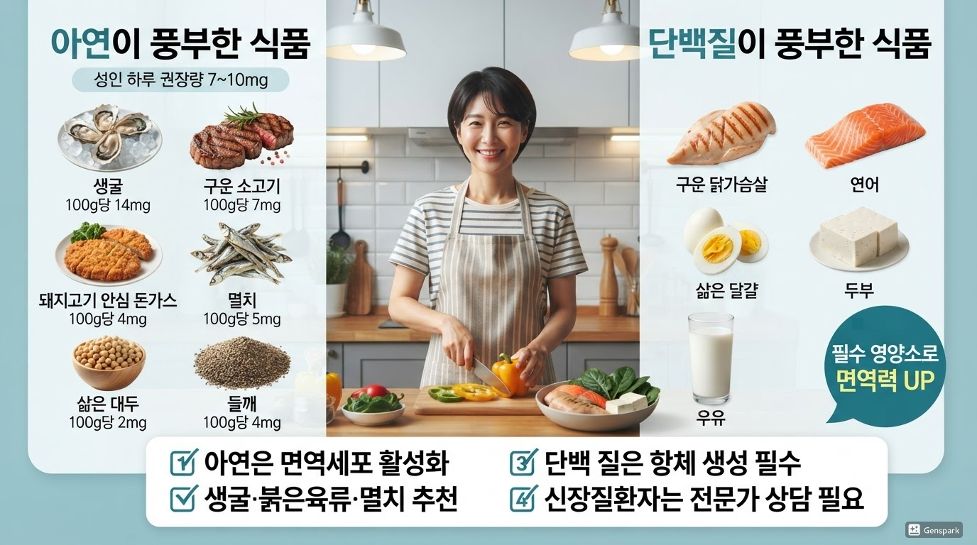 아연과 단백질이 중요한 이유