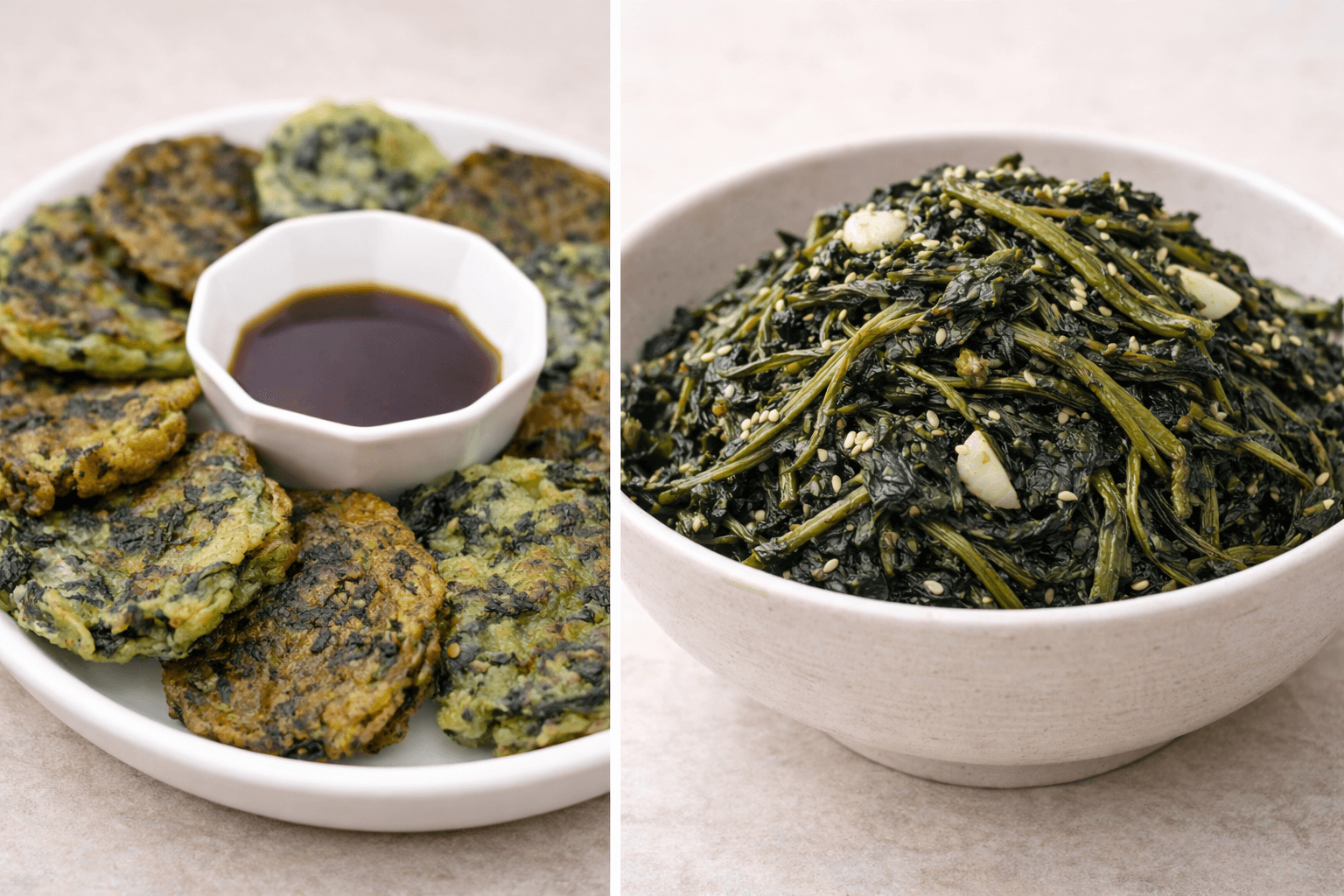 곤드레 전과 볶음요리: 나물의 새로운 변신