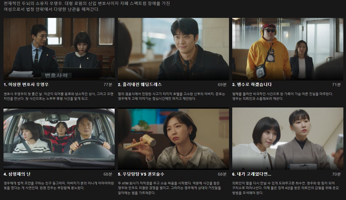 이상한 변호사 우영우 12회 11회 다시보기 재방송 방송시간 ENA채널번호 시청방법