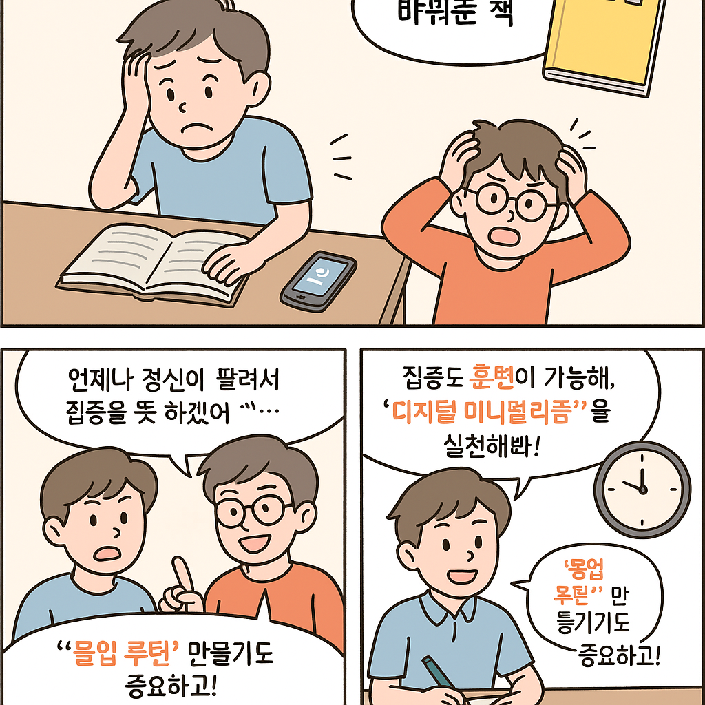 [초집중] 산만한 나를 바꿔준 책