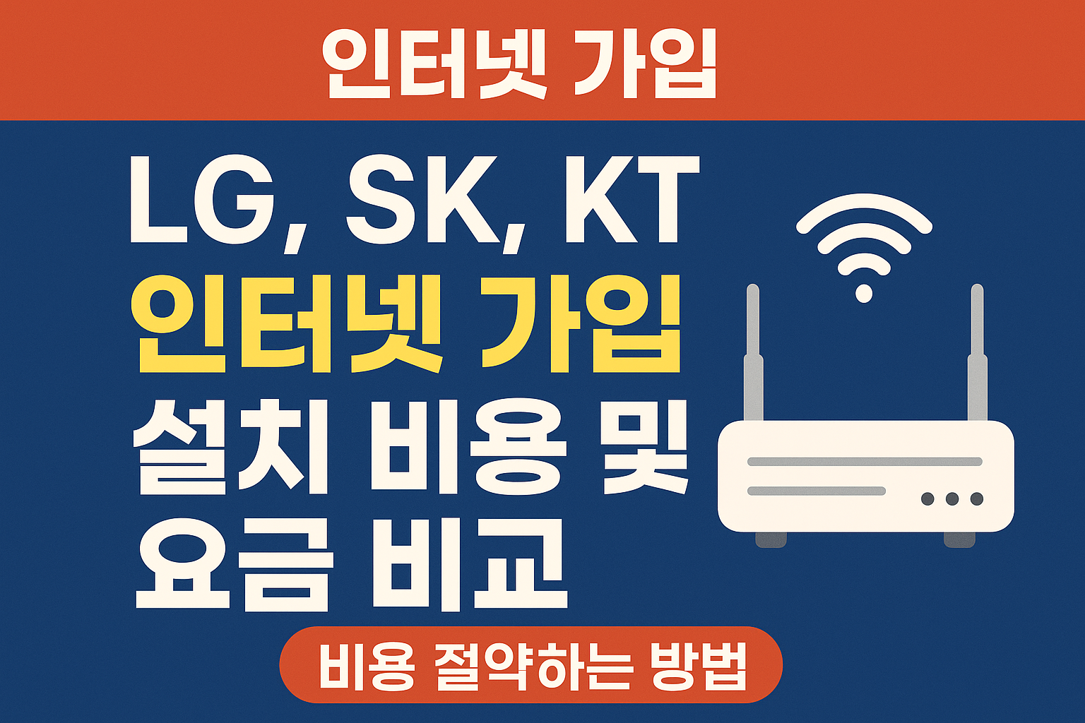 LG·SK·KT 집 인터넷 가입 설치비 & 요금 비교로 최대 50만원 절약하는 법