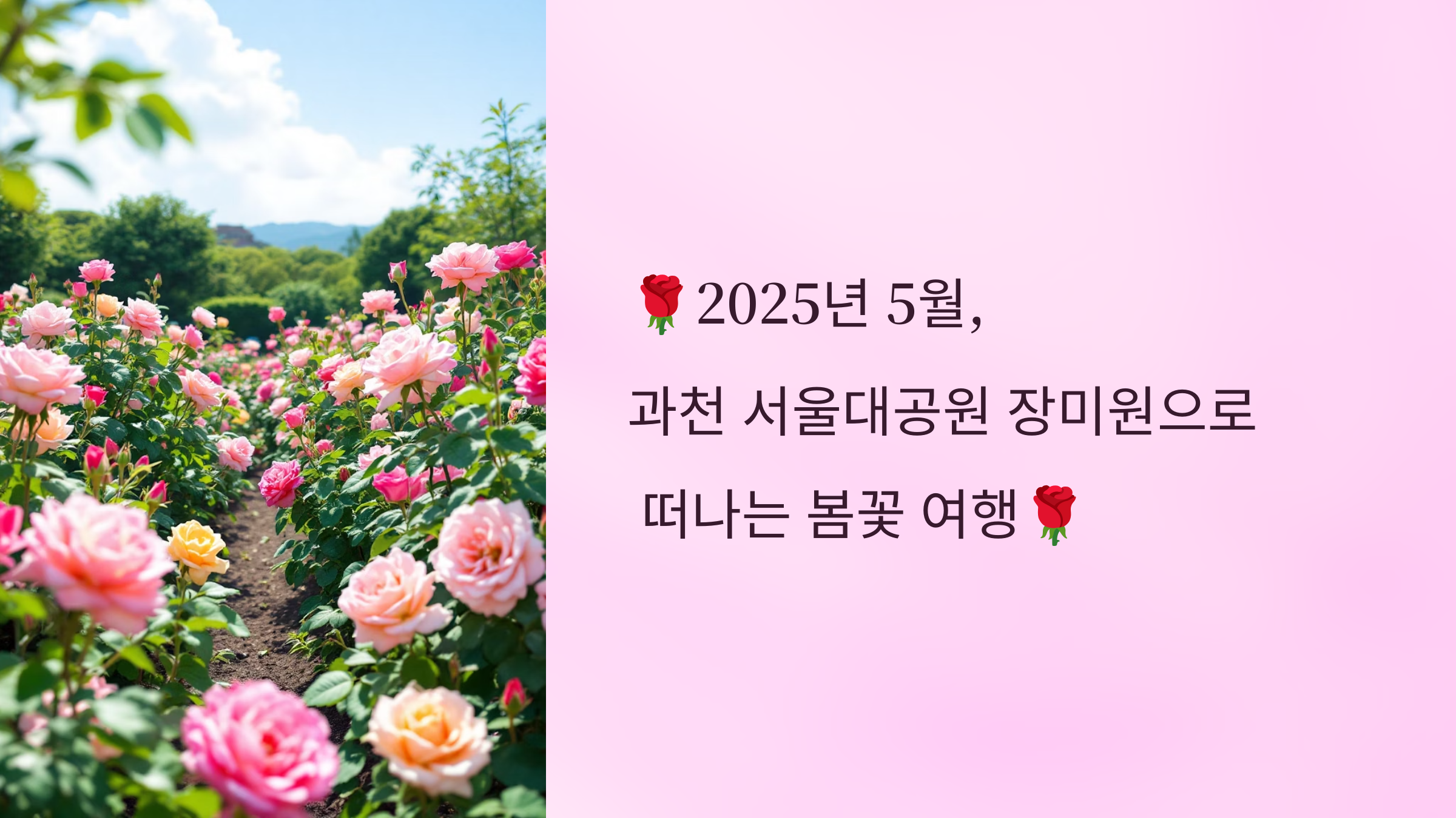 🌹2025년 5월, 과천 서울대공원 장미원으로 떠나는 봄꽃 여행🌹