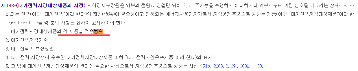 에너지이용 합리화법 적용 범위