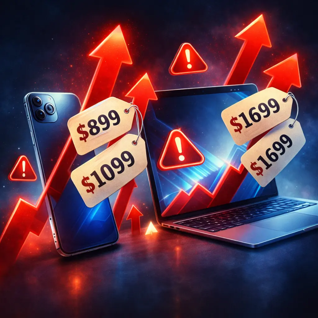 2026년 메모리 반도체 가격 폭등으로 인한 스마트폰과 노트북 가격 인상 전망