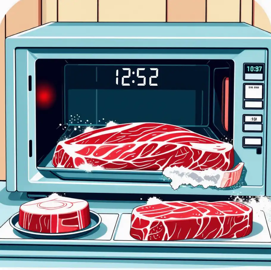 냉동고기 전자레인지 해동 시간
