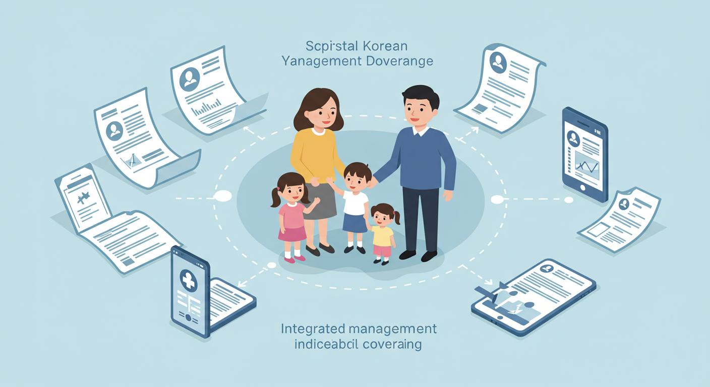 &quot;가족형 보험 트렌드: 통합 관리 + 개별 특약이 핵심&quot;에 대한 이미지입니다.