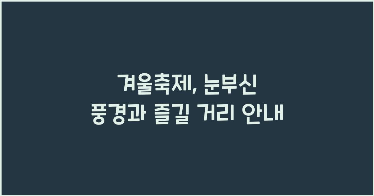 겨울축제