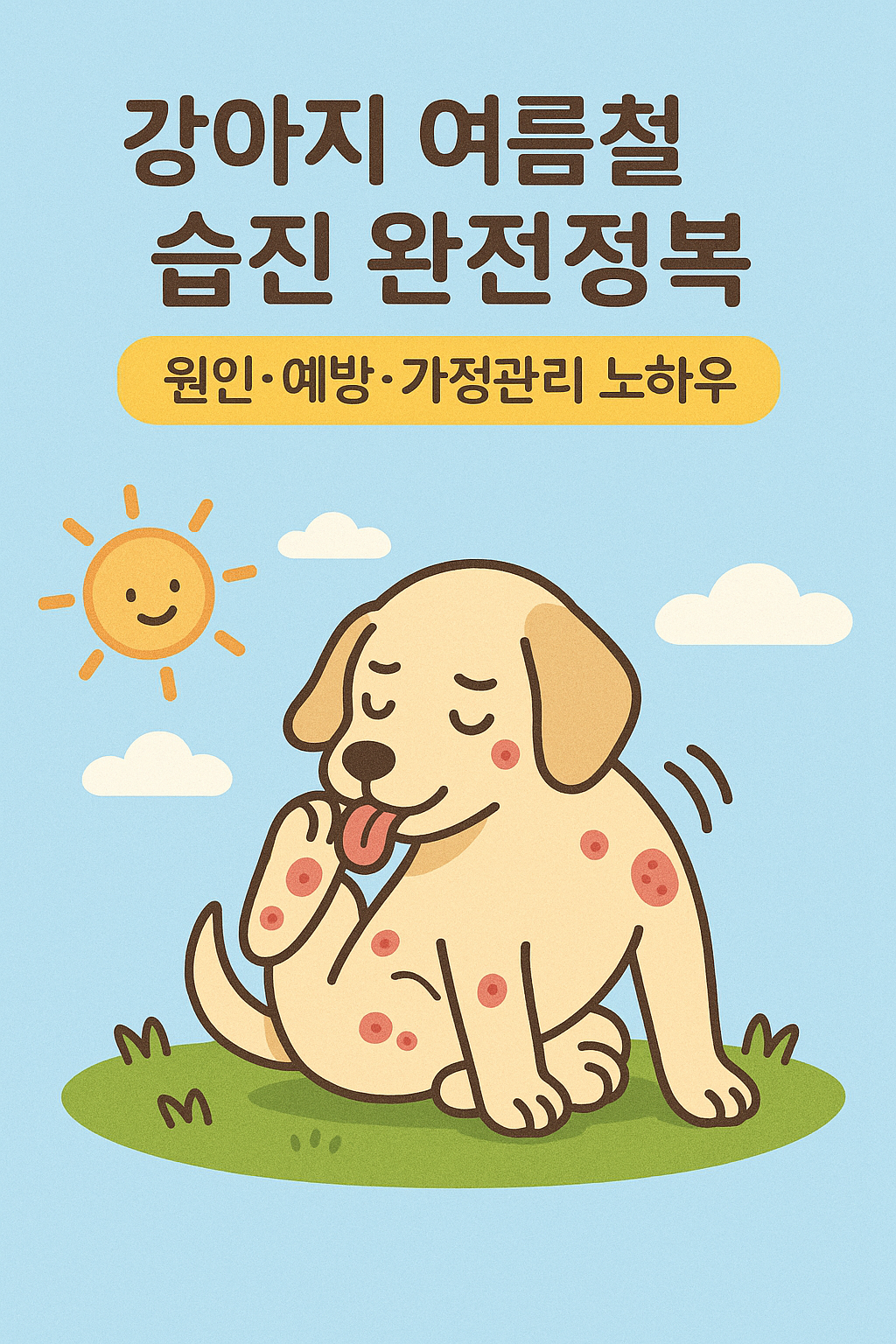 강아지 여름철 습진 완전정복 이미지