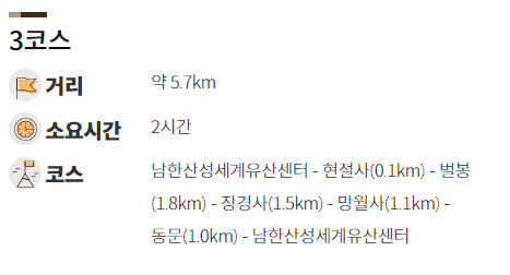 남한산성 둘레길 3코스