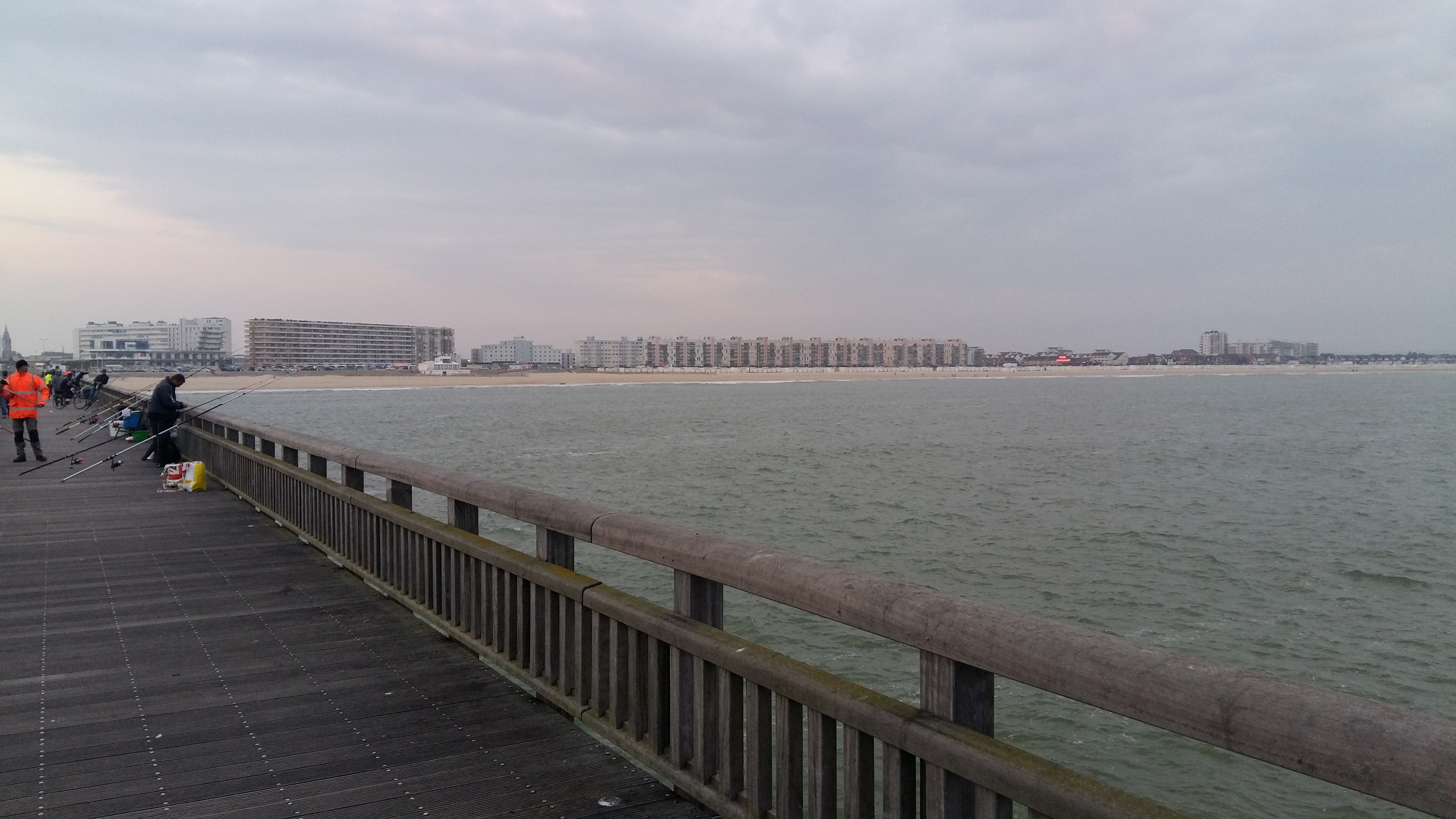 프랑스 칼레 등대에서 바라본 해변