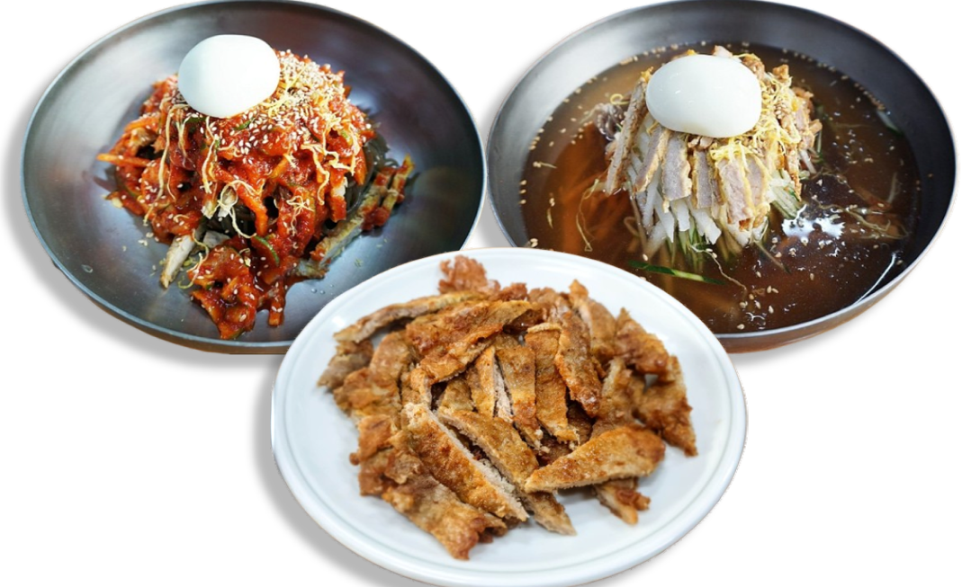 비빔냉면,-물냉면,-육전-등-대표메뉴