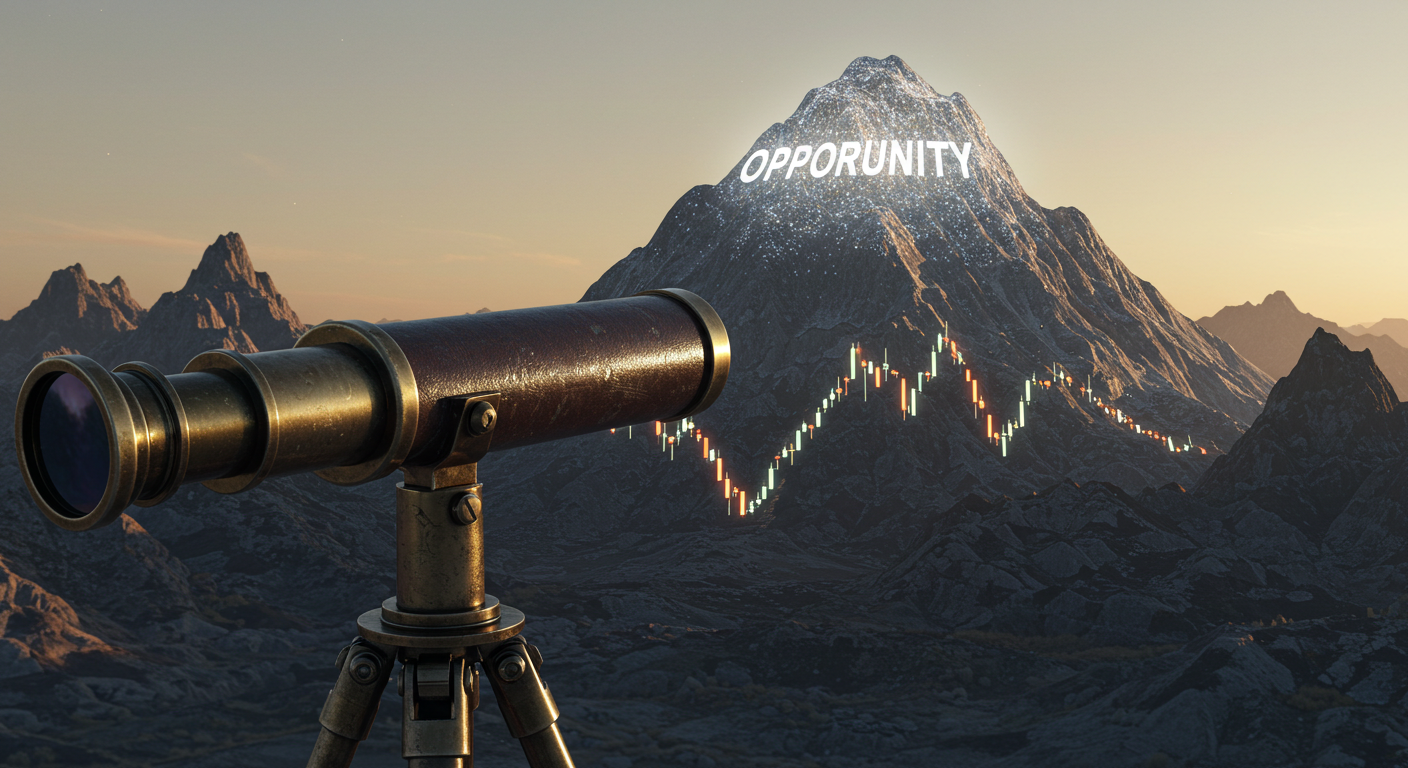 미래의 기회를 바라보는 망원경