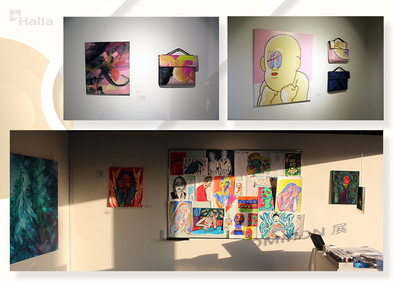 업사이클링 제품 판매 수익으로 개최한 신진작가 전시회