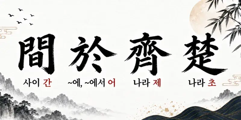 Ganeojecho Korean idiom meaning a weak nation caught between two powerful states