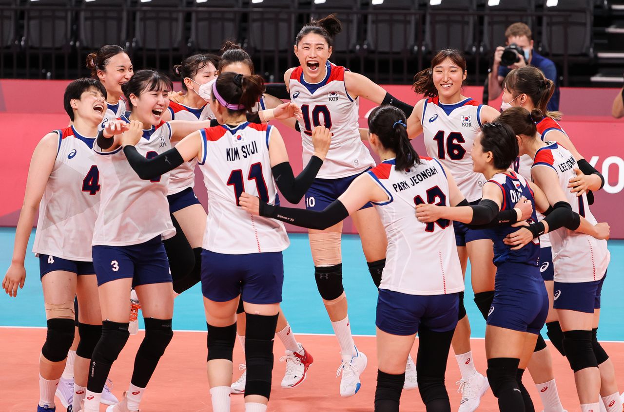 도쿄올림픽 여자배구 선수들
