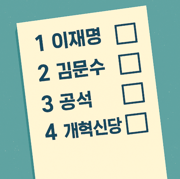 대통령선거 기호3번이 공석인 이유