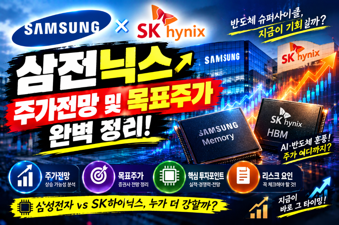 삼성전자 SK하이닉스 주가전망 및 목표주가