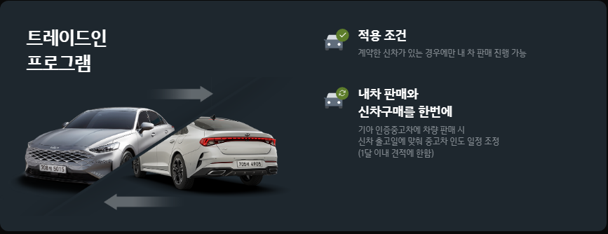 기아-인증중고차-구매 · 판매-온라인-원스톱진행-바로가기-앱 전용웹-안내