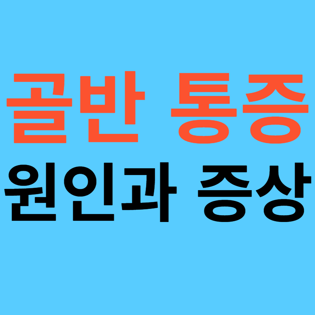 골반 통증 원인과 증상