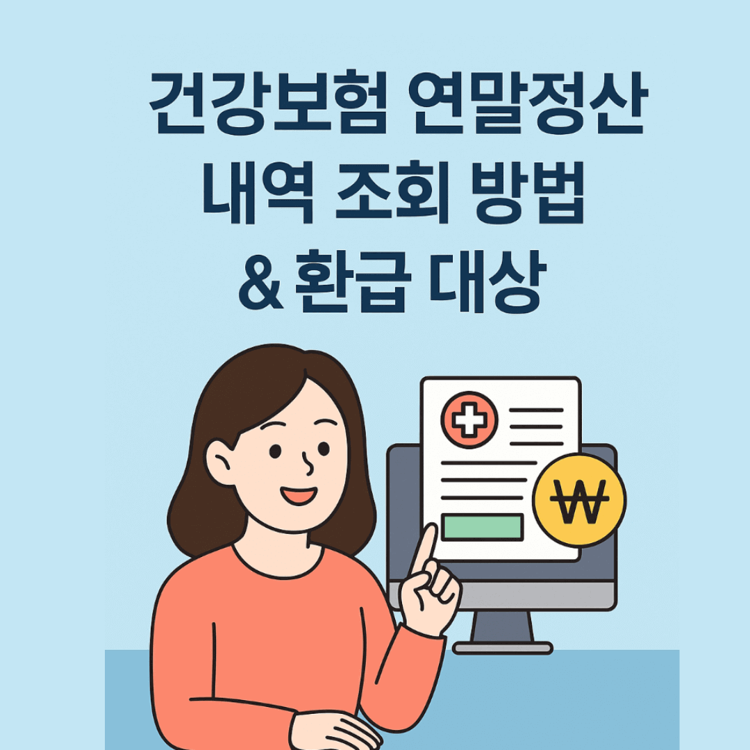 2025 건강보험 연말정산 내역 조회 방법 &amp; 환급 대상 확인