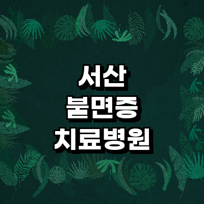 서산시 불면증