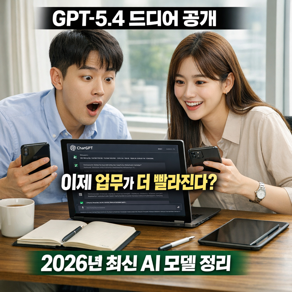 2026년 최신 AI 모델 정리, 챗 GPT-5.4 무료 이미지 생성 프롬프트 공개