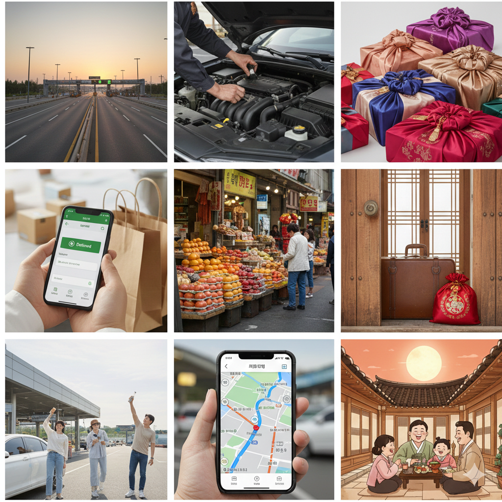 "지금 안 하면 늦어요!" 2026 설날 귀성길 고속도로 통행료 면제 & 막바지 배송 꿀팁