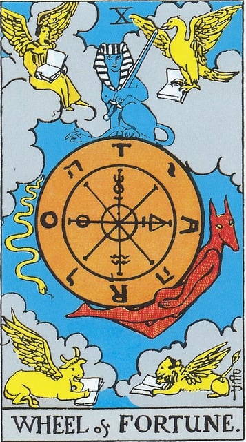 10번. THE WHEEL OF FORTUNE(운명의 수레바퀴)