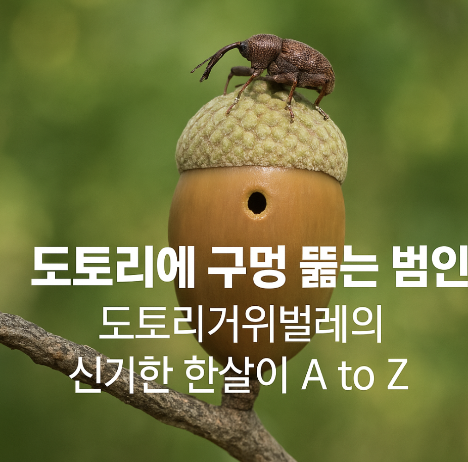 도토리에 구멍 뚫는 범인, 도토리거위벌레의 신기한 한살이 A to Z