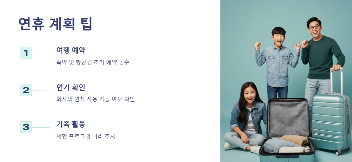 연휴 계획 TIP
