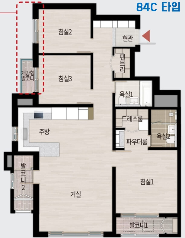 서울은평뉴타운 디에트르 더 퍼스트 84C 타입