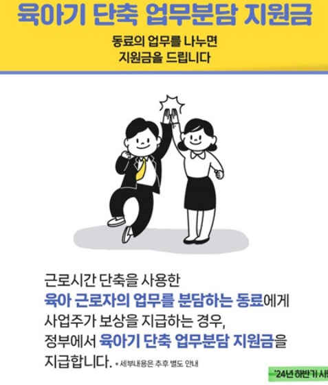 육아기 단축 업무지원금
