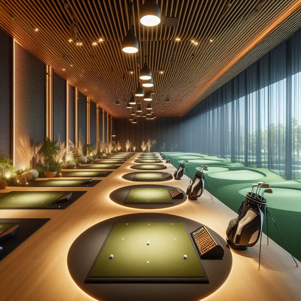 실내골프연습장 배경