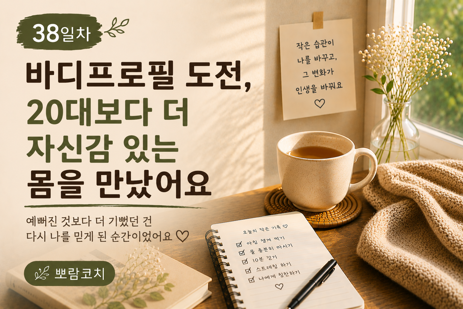 40대에 도전한 바디프로필, 20대 보다 더 자신감 있는 몸을 만났어요