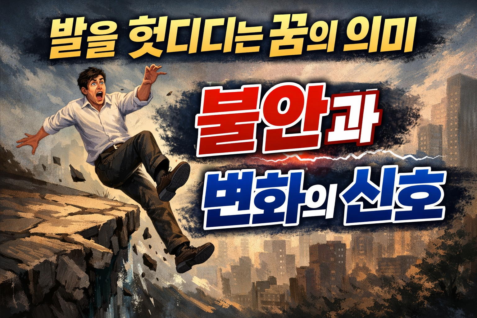 발을 헛디디는 꿈