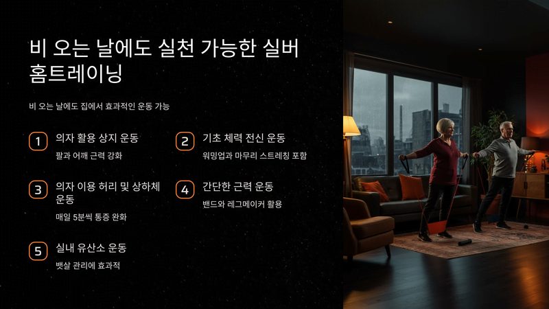 실버 홈트레이닝 관련 이미지