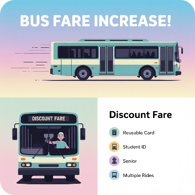 경기도 버스요금 인상 후? 할인받는 방법 이미지