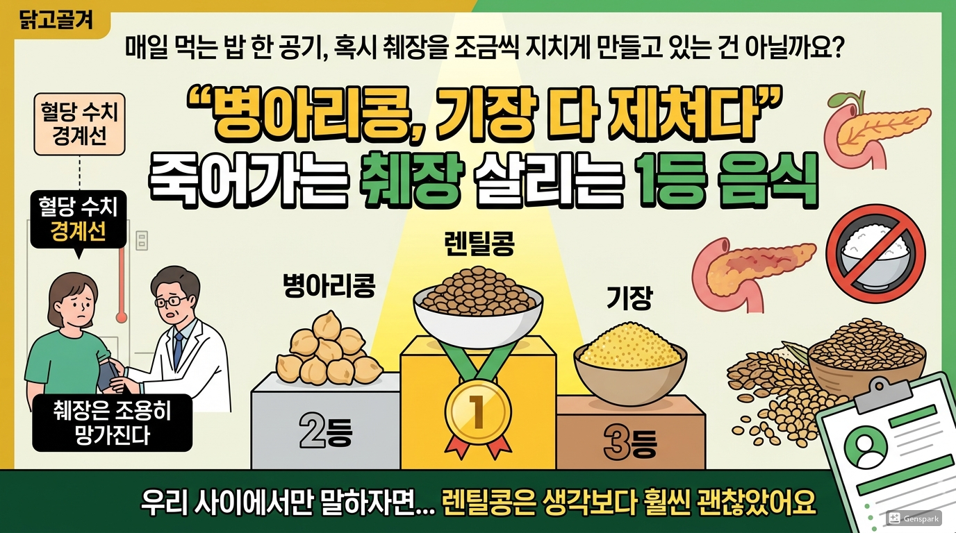 "병아리콩, 기장 다 제쳤다" 죽어가는 췌장 살리는 1등 음식