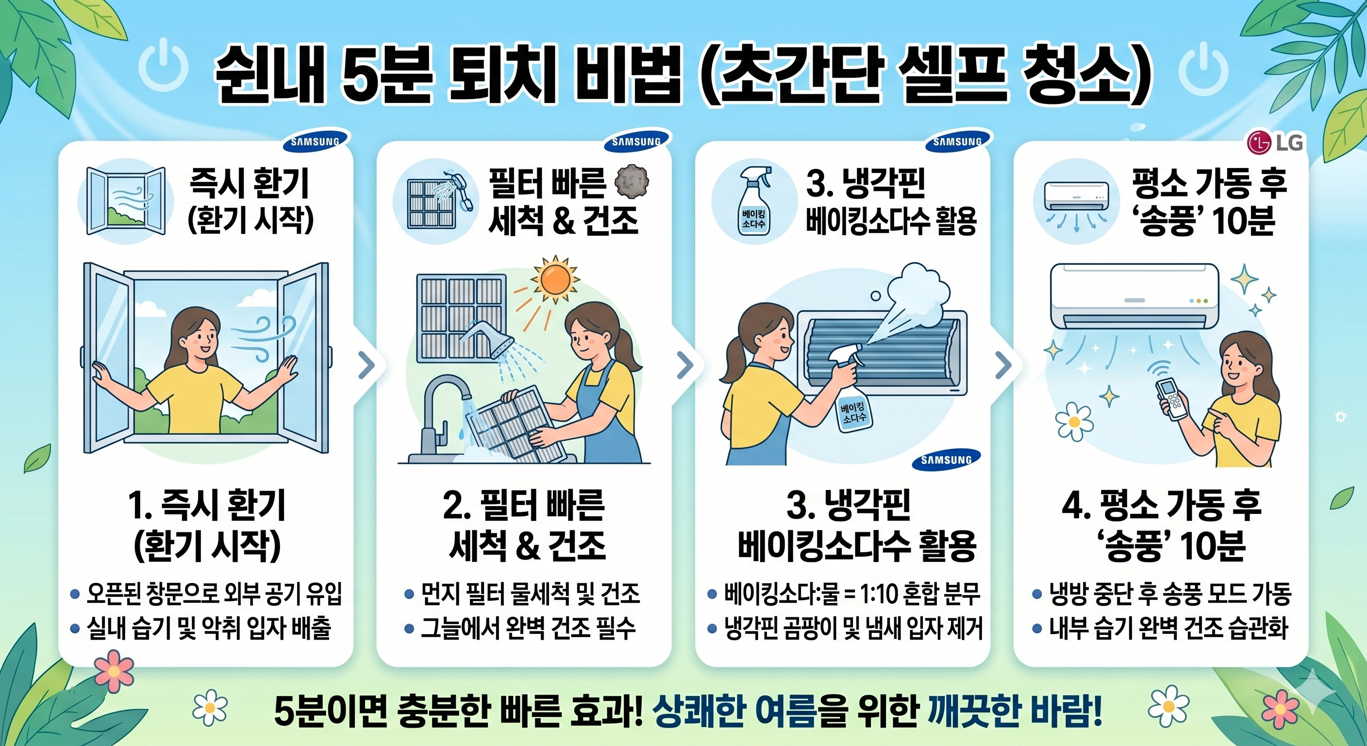 '쉰내 5분 퇴치 비법'