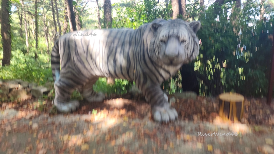 신선대 입구 백호 조형물