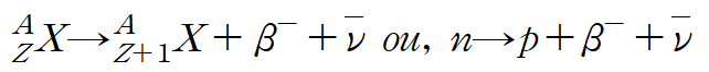음의 베타붕괴 식
