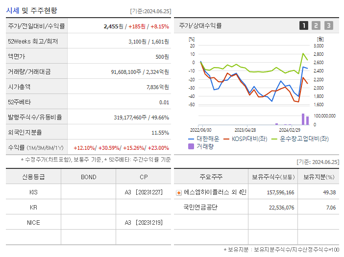 대한해운_기업개요